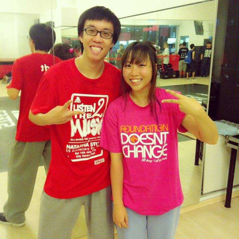 Dance crew in custom printed tees